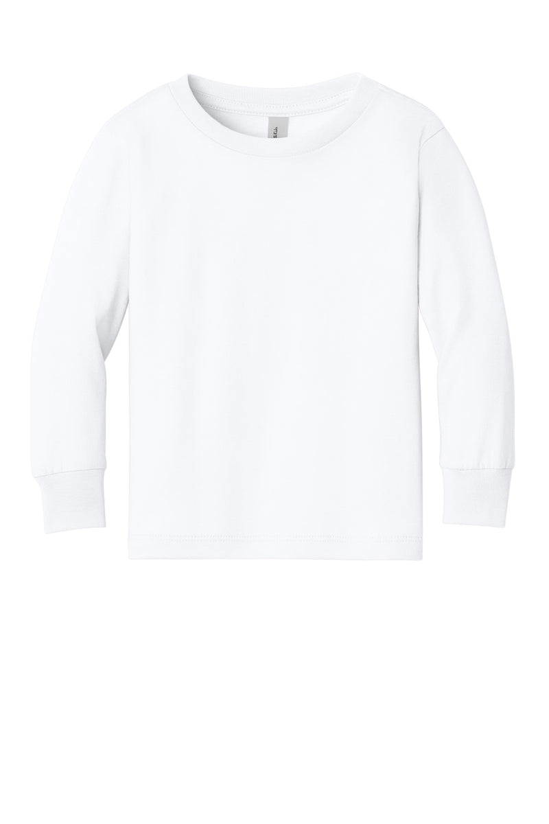 BELLA+CANVAS Toddler Jersey Long Sleeve Tee - White