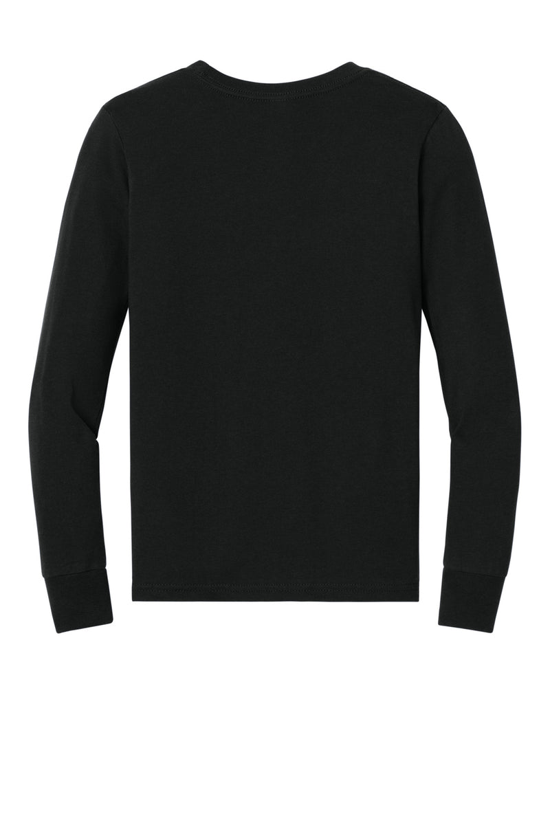 BELLA+CANVAS Youth Jersey Long Sleeve Tee - Black