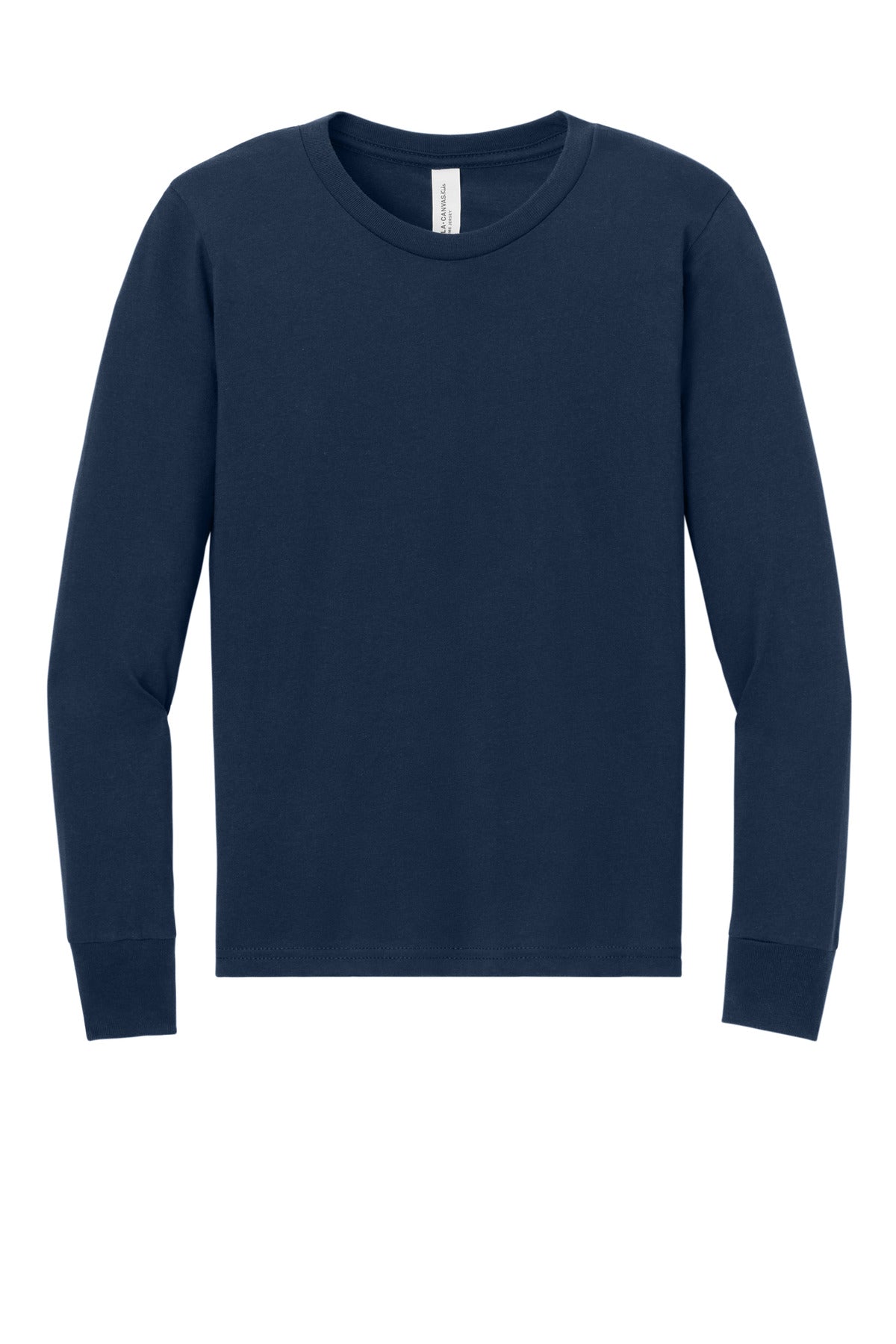 BELLA+CANVAS Youth Jersey Long Sleeve Tee - Navy