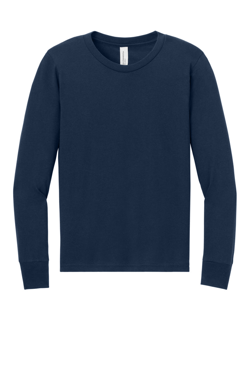 BELLA+CANVAS Youth Jersey Long Sleeve Tee - Navy