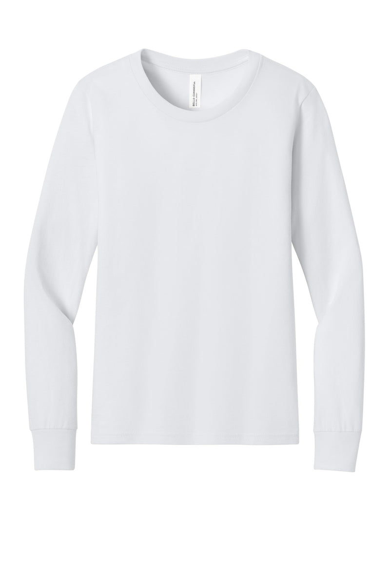 BELLA+CANVAS Youth Jersey Long Sleeve Tee - White