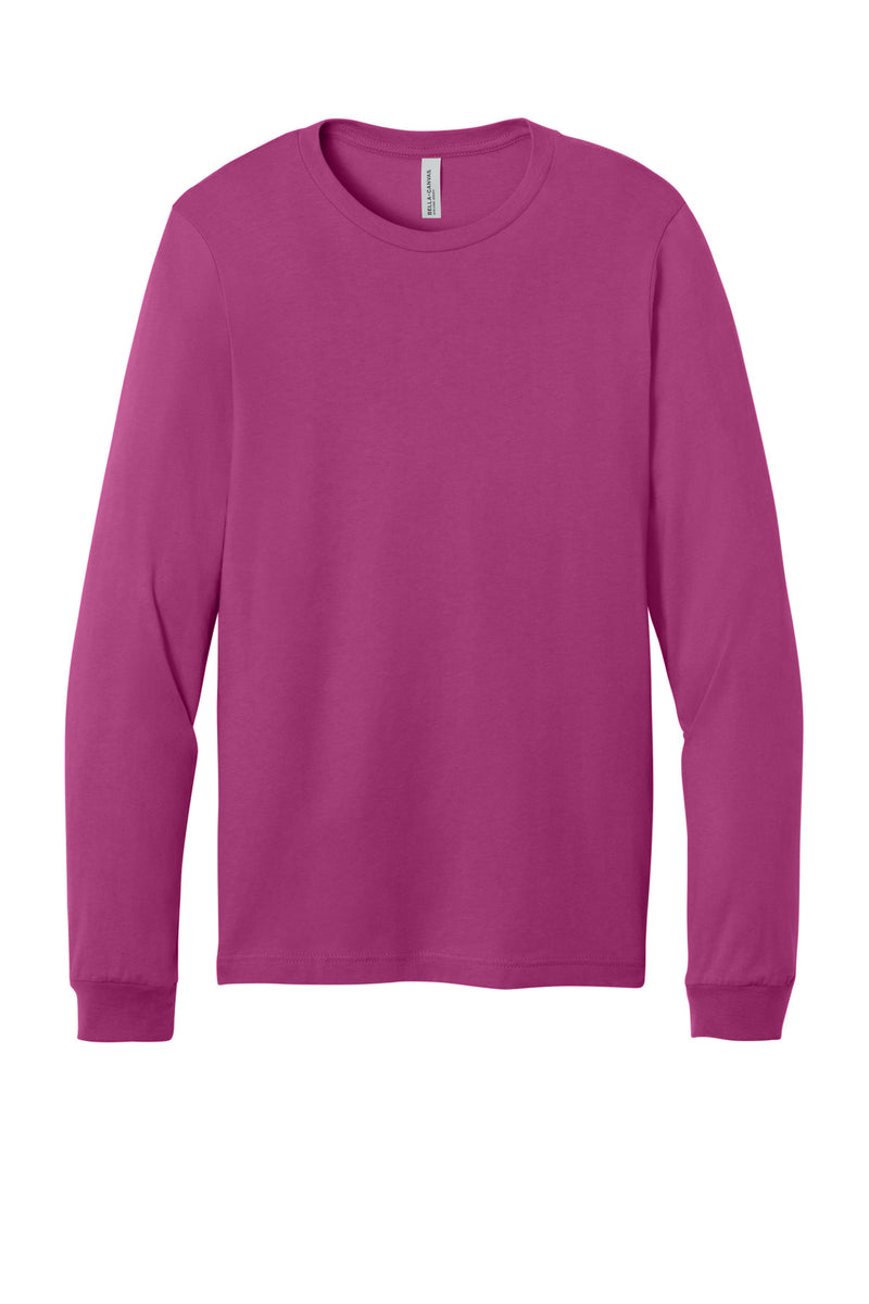 BELLA+CANVAS  Unisex Jersey Long Sleeve Tee - Berry