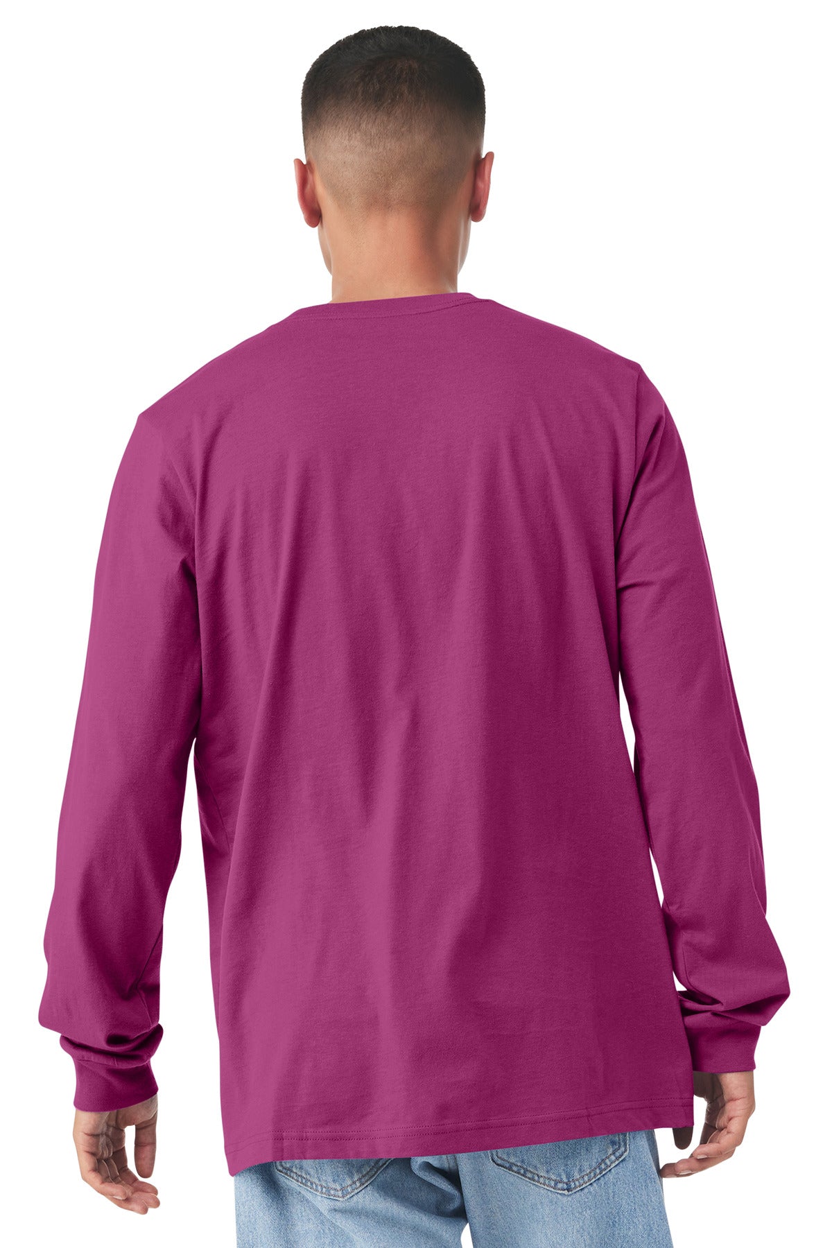 BELLA+CANVAS  Unisex Jersey Long Sleeve Tee - Berry