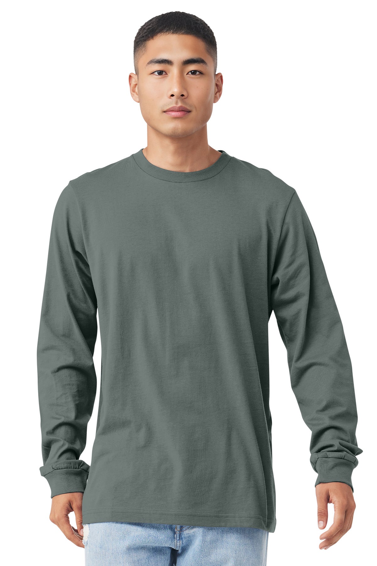 BELLA+CANVAS  Unisex Jersey Long Sleeve Tee - Blue Storm