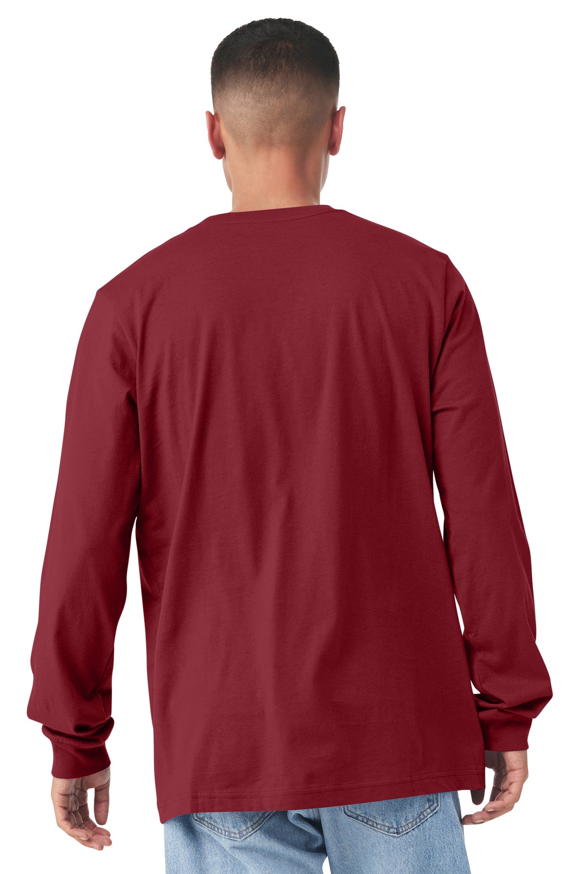 BELLA+CANVAS  Unisex Jersey Long Sleeve Tee - Cardinal