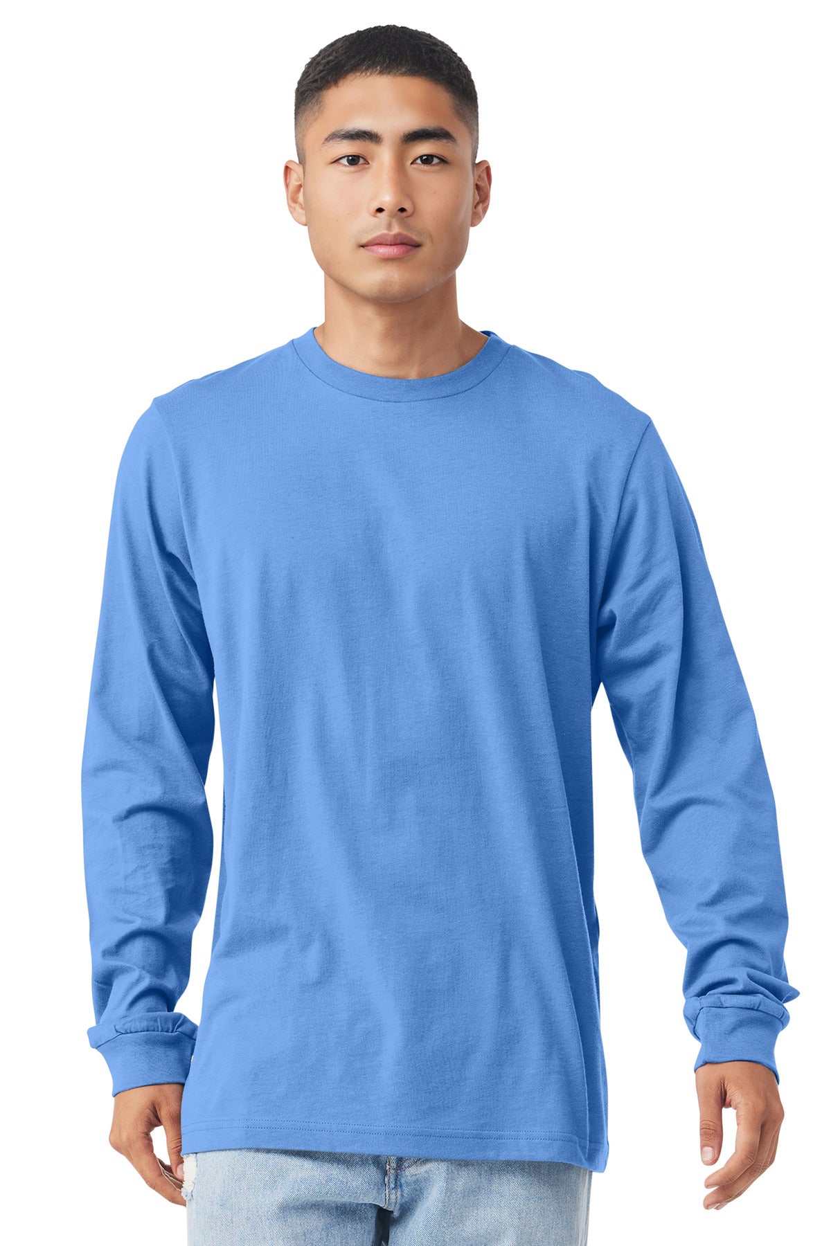 BELLA+CANVAS  Unisex Jersey Long Sleeve Tee - Carolina Blue