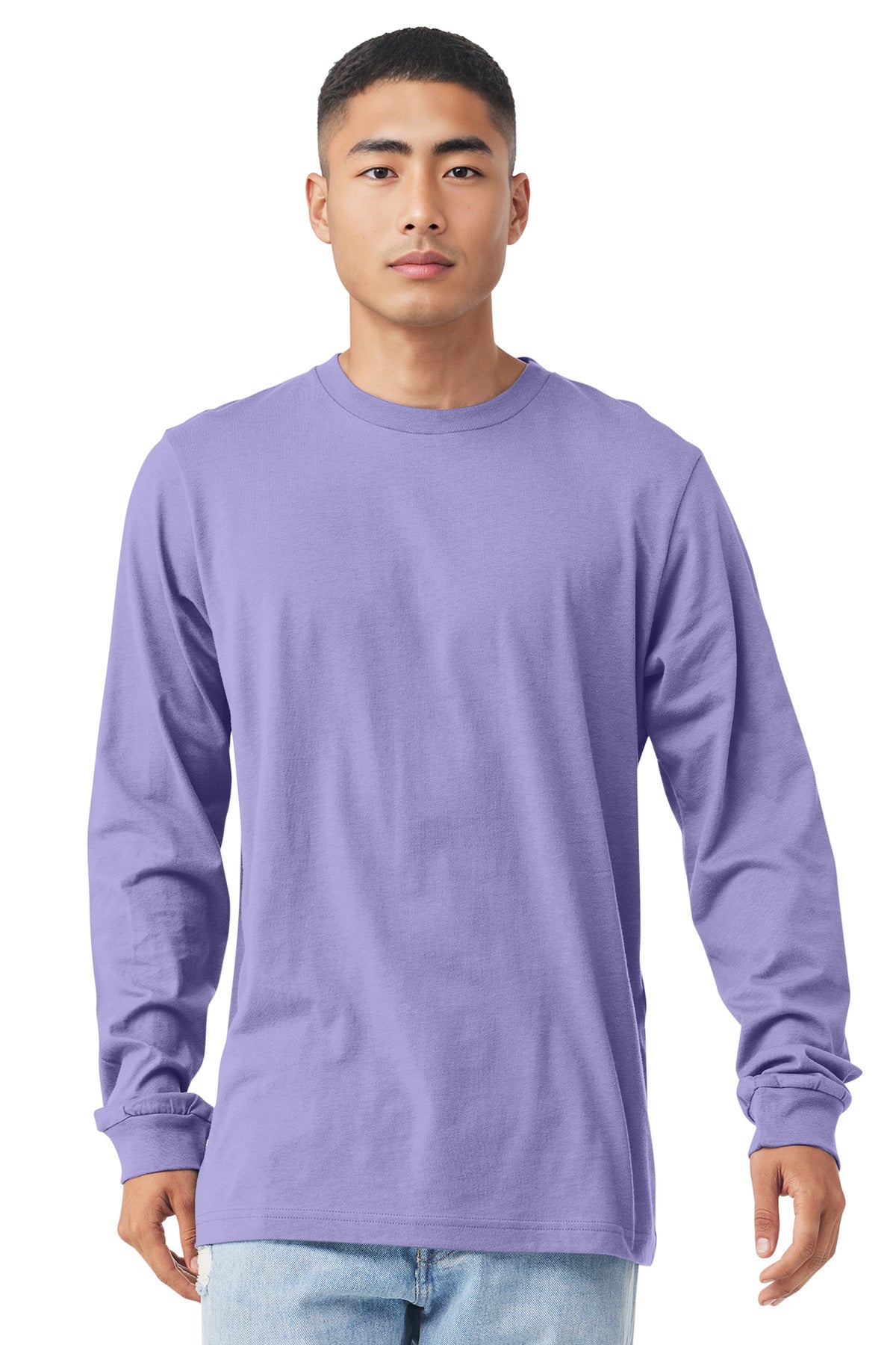 BELLA+CANVAS  Unisex Jersey Long Sleeve Tee - Dark Lavender