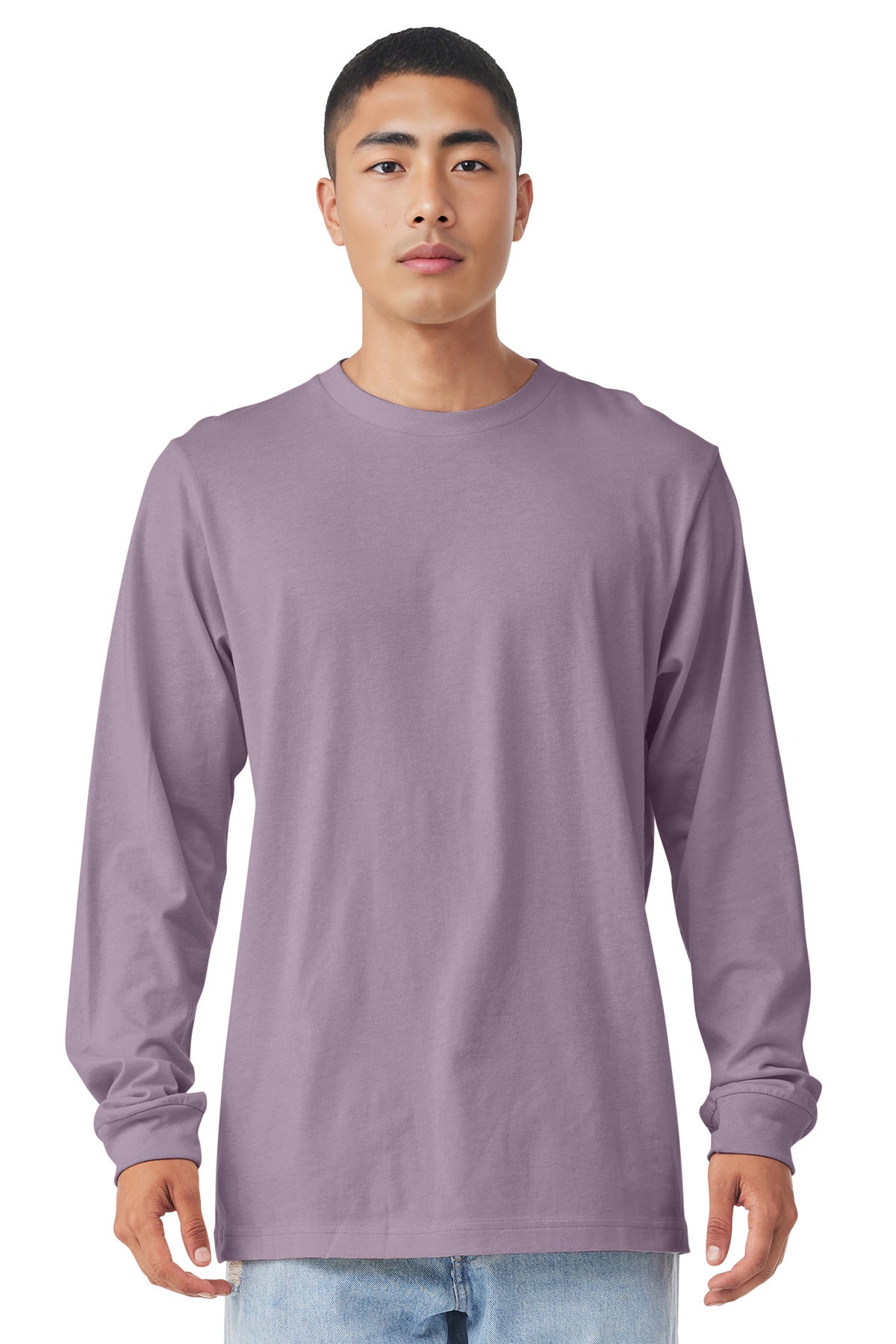 BELLA+CANVAS  Unisex Jersey Long Sleeve Tee - Light Violet