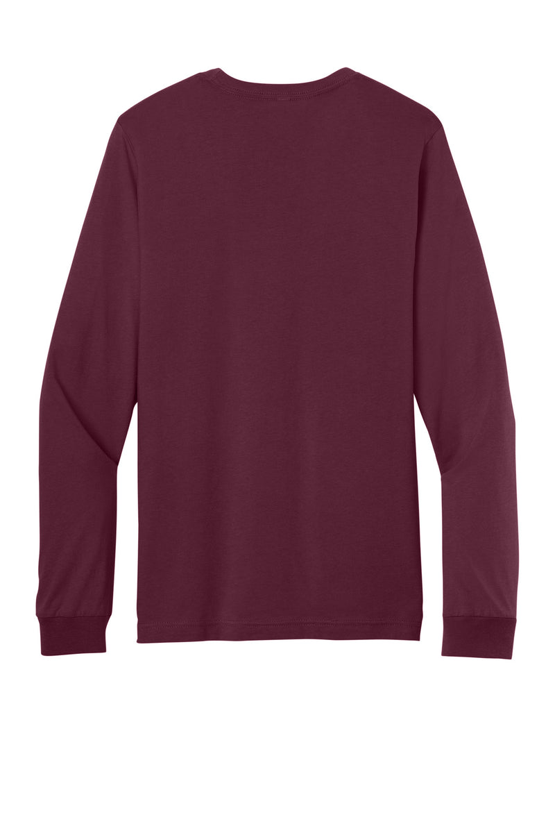 BELLA+CANVAS  Unisex Jersey Long Sleeve Tee - Maroon