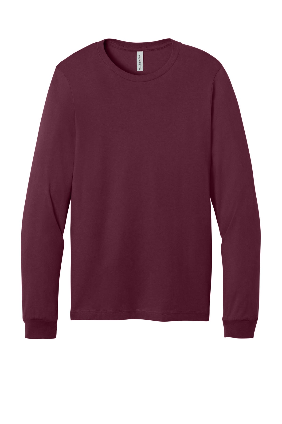 BELLA+CANVAS  Unisex Jersey Long Sleeve Tee - Maroon