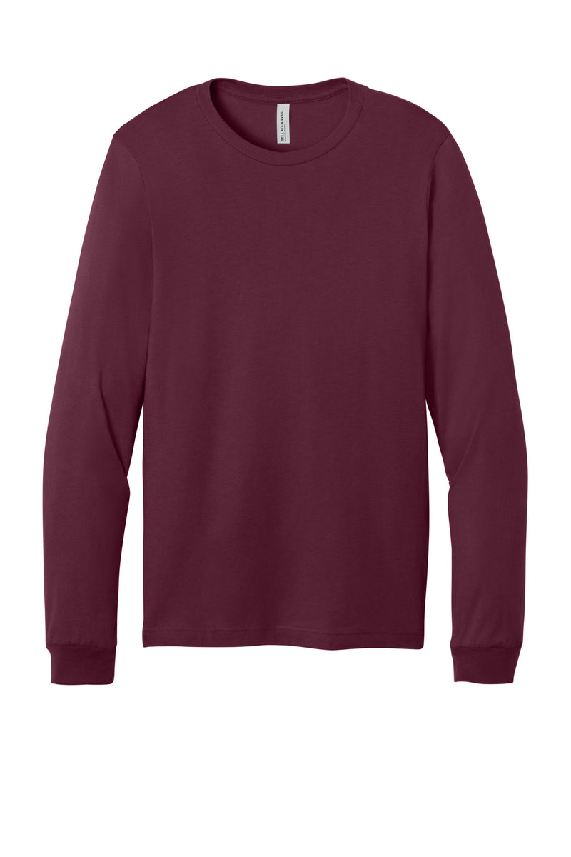BELLA+CANVAS  Unisex Jersey Long Sleeve Tee - Maroon
