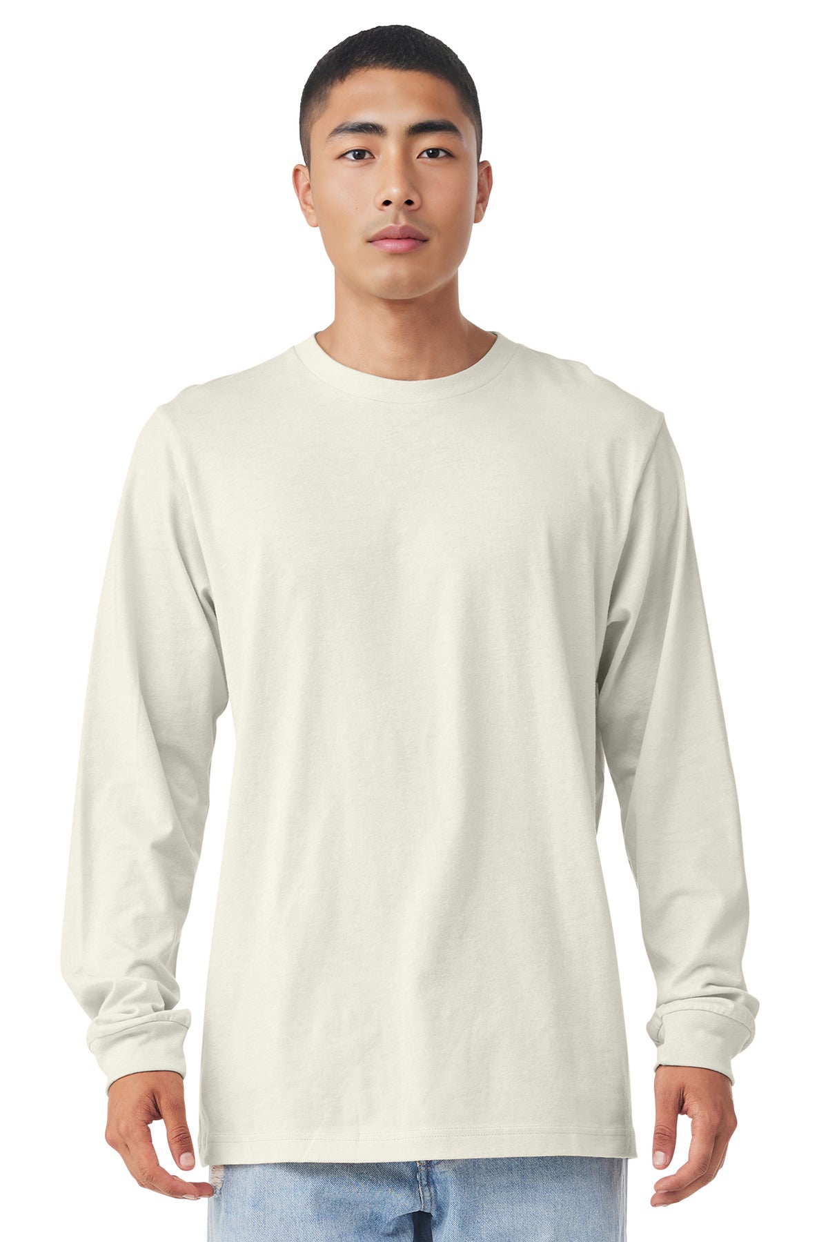BELLA+CANVAS  Unisex Jersey Long Sleeve Tee - Natural