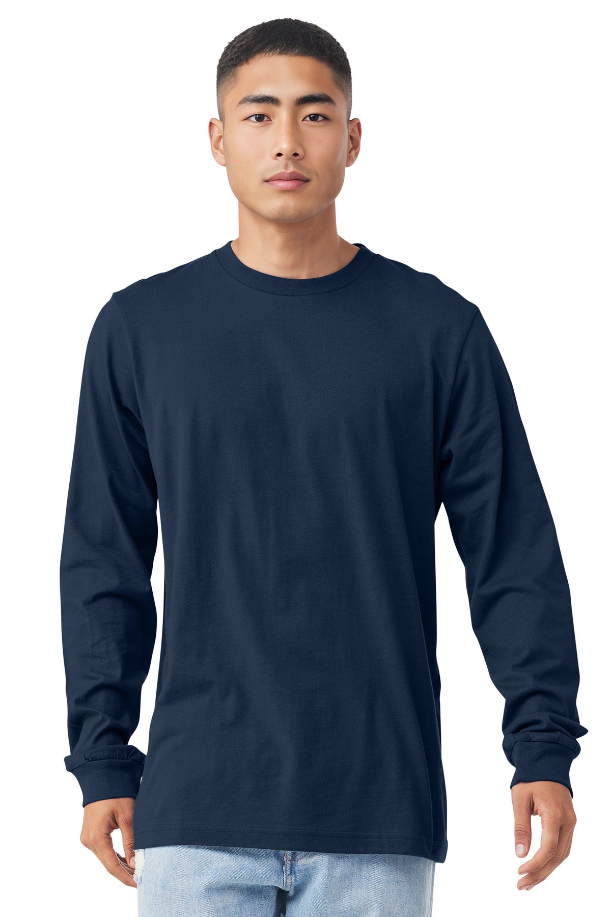 BELLA+CANVAS  Unisex Jersey Long Sleeve Tee - Navy