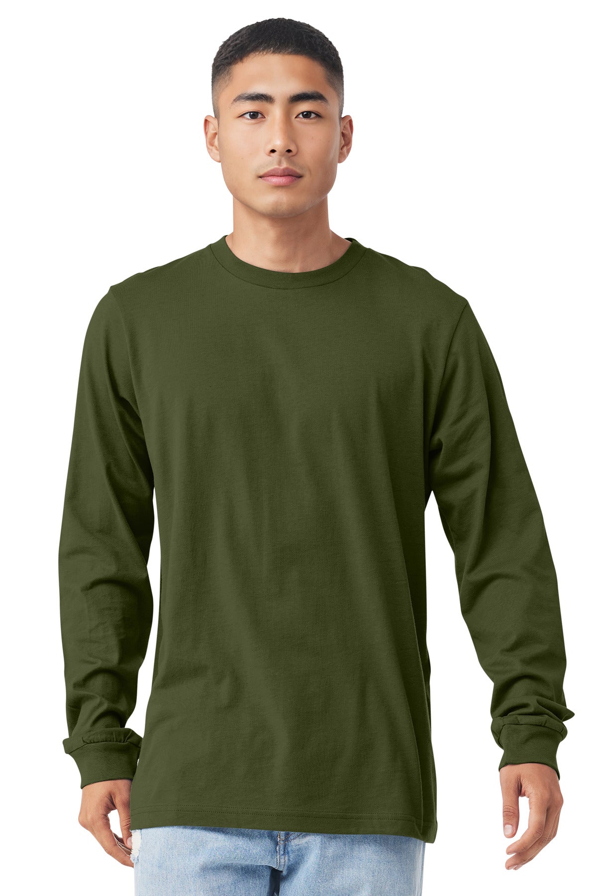 BELLA+CANVAS  Unisex Jersey Long Sleeve Tee - Olive