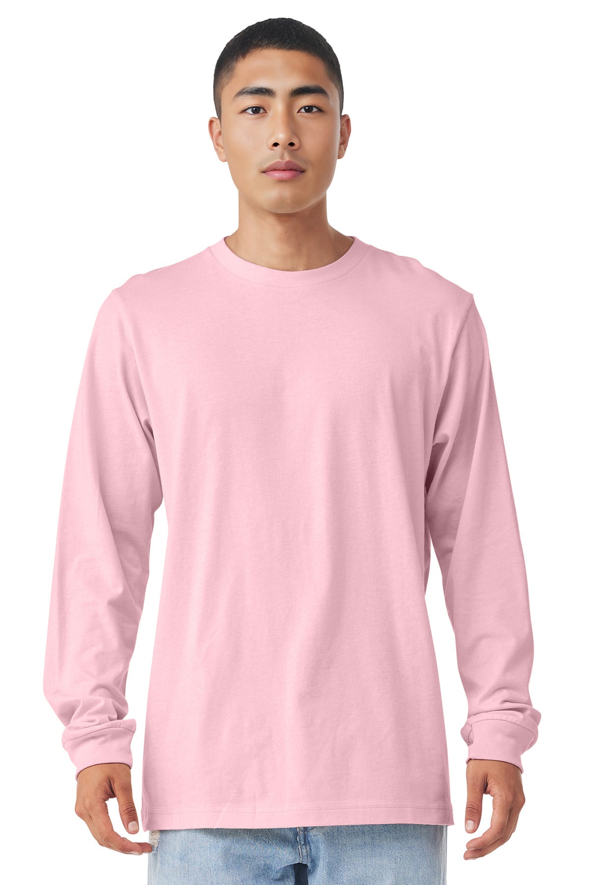 BELLA+CANVAS  Unisex Jersey Long Sleeve Tee - Pink