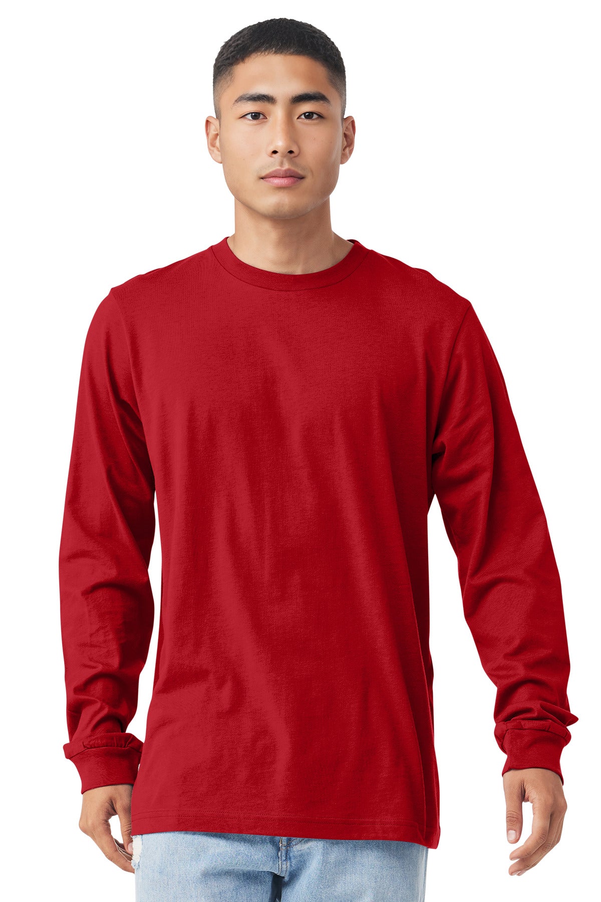 BELLA+CANVAS  Unisex Jersey Long Sleeve Tee - Red