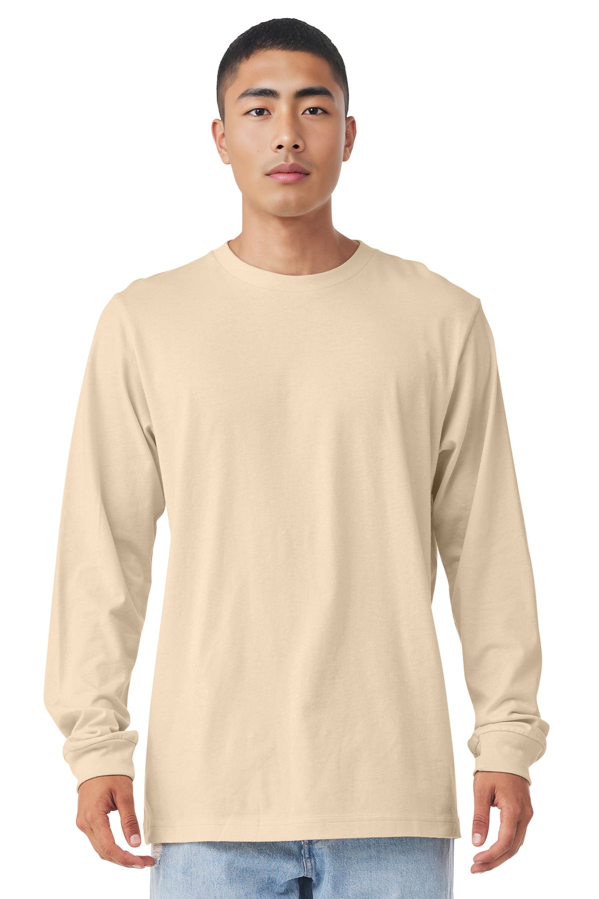 BELLA+CANVAS  Unisex Jersey Long Sleeve Tee - Soft Cream
