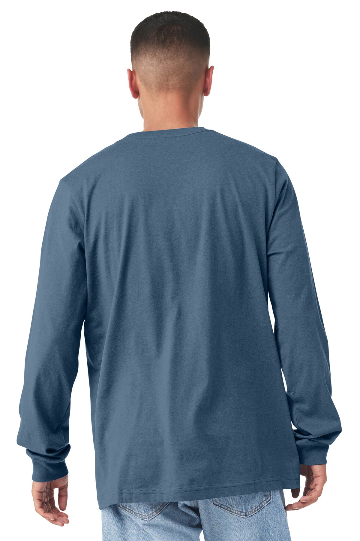BELLA+CANVAS  Unisex Jersey Long Sleeve Tee - Steel Blue