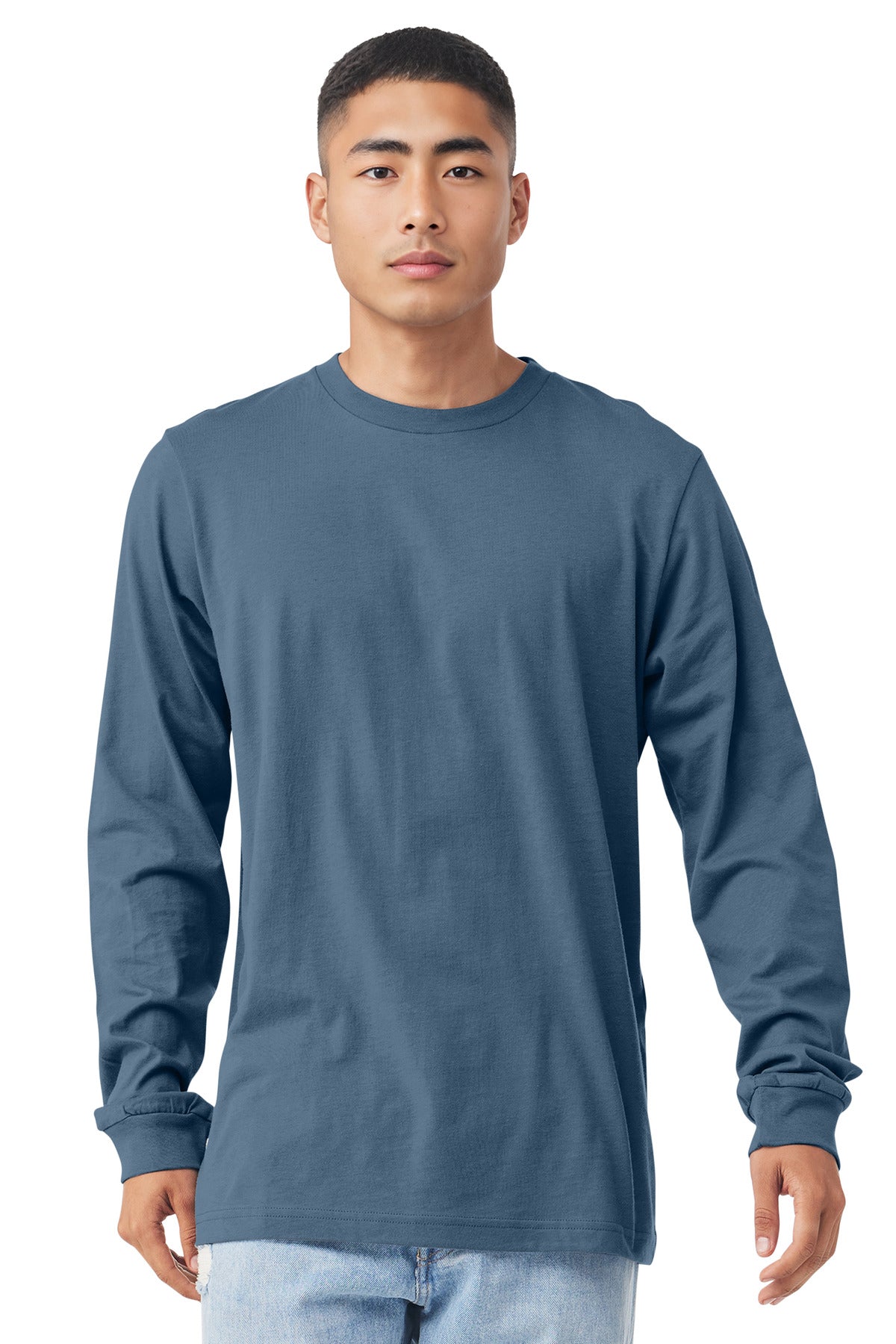BELLA+CANVAS  Unisex Jersey Long Sleeve Tee - Steel Blue