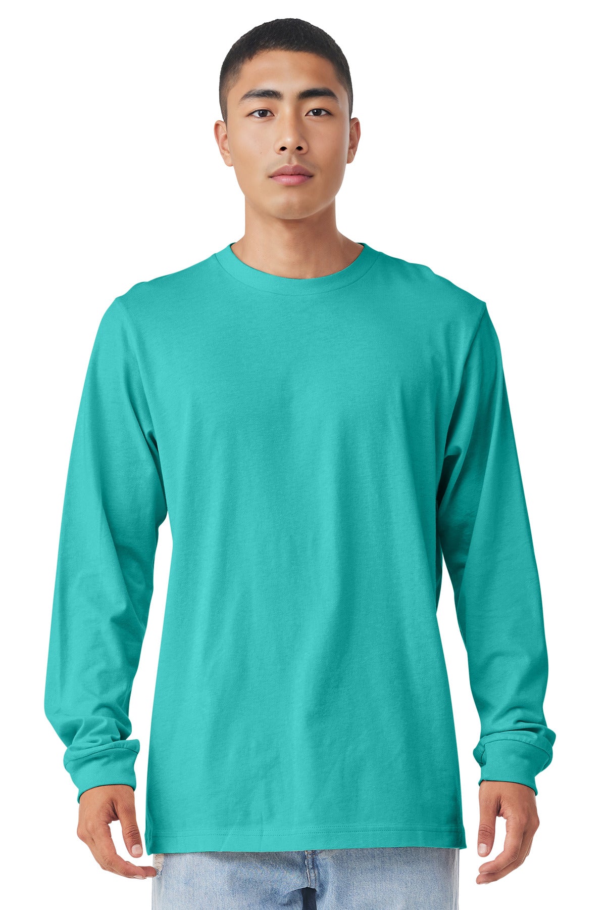 BELLA+CANVAS  Unisex Jersey Long Sleeve Tee - Teal