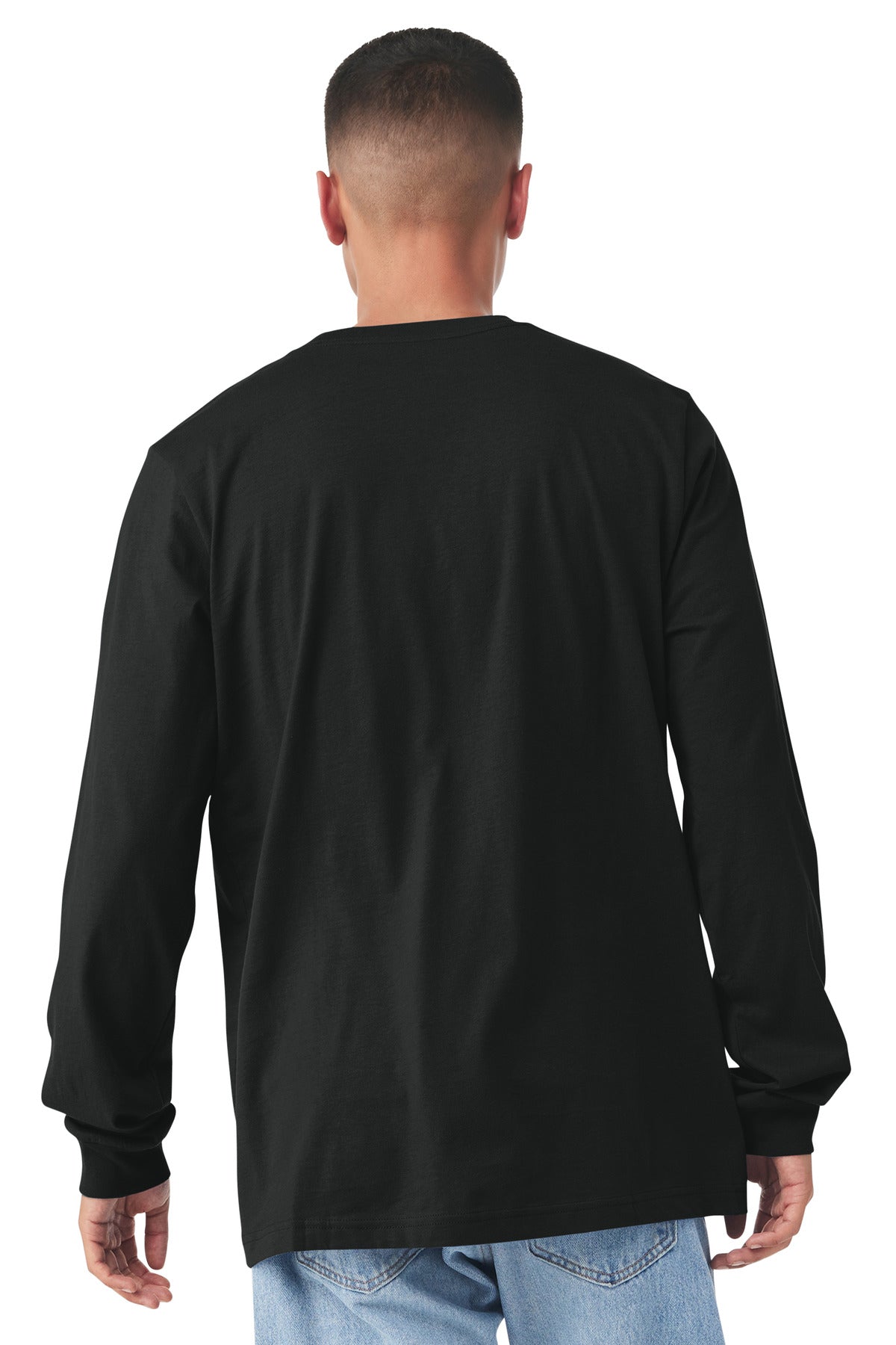 BELLA+CANVAS  Unisex Jersey Long Sleeve Tee - Vintage Black