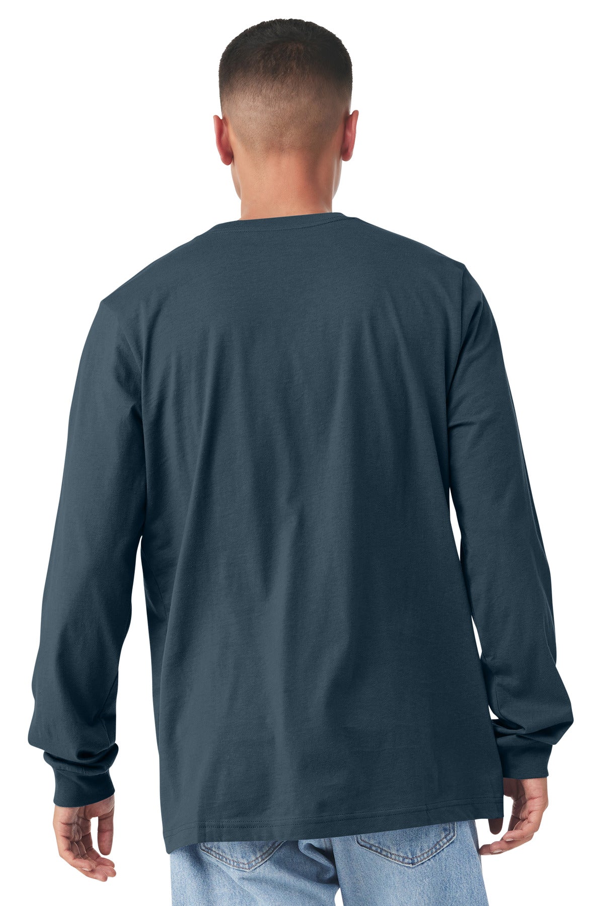 BELLA+CANVAS  Unisex Jersey Long Sleeve Tee - Vintage Navy