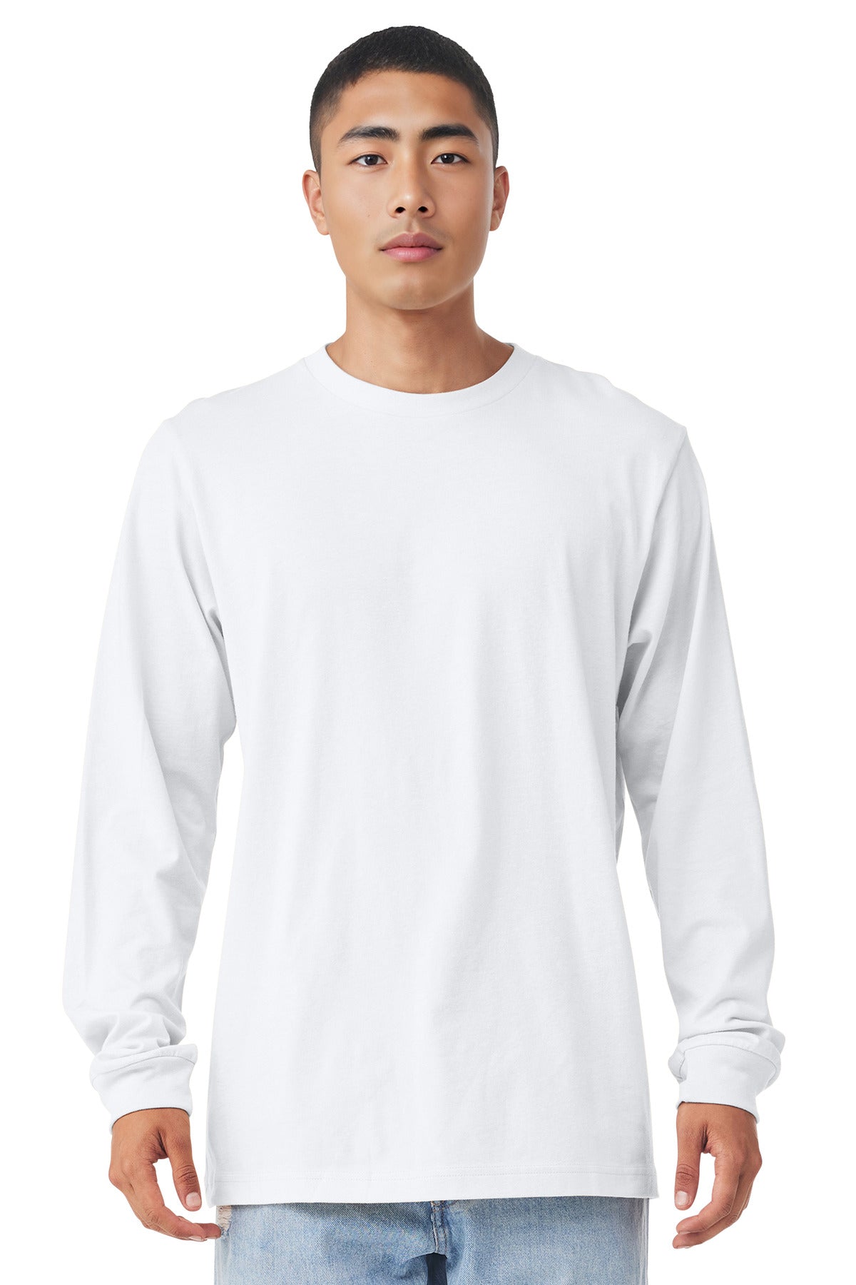 BELLA+CANVAS  Unisex Jersey Long Sleeve Tee - White