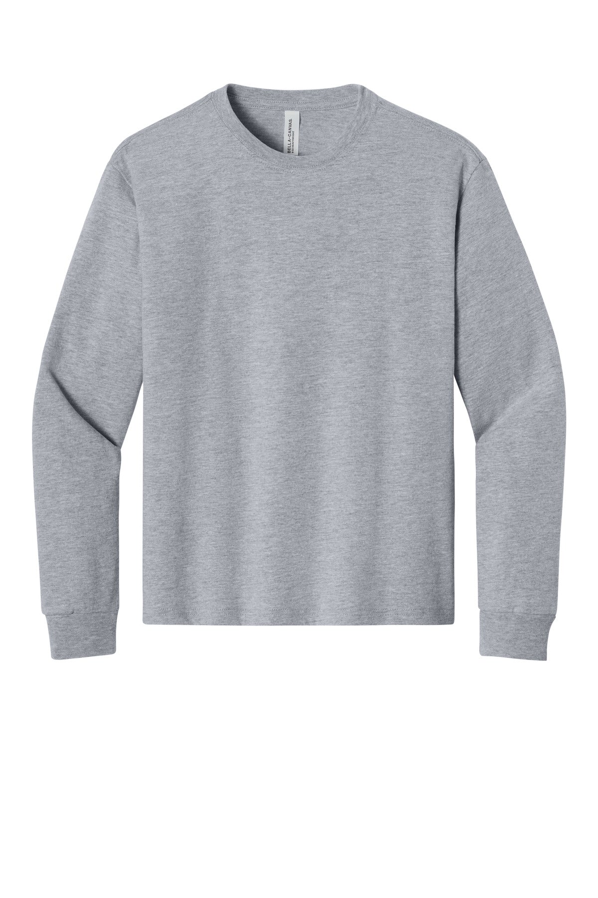 BELLA+CANVAS Youth 6-Ounce Heavyweight Long Sleeve Tee - Athletic Heather