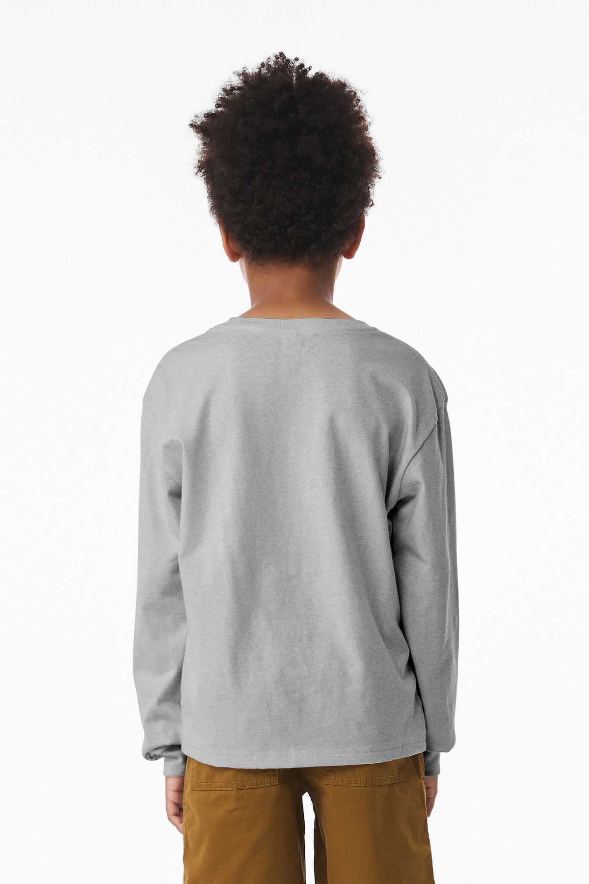 BELLA+CANVAS Youth 6-Ounce Heavyweight Long Sleeve Tee - Athletic Heather