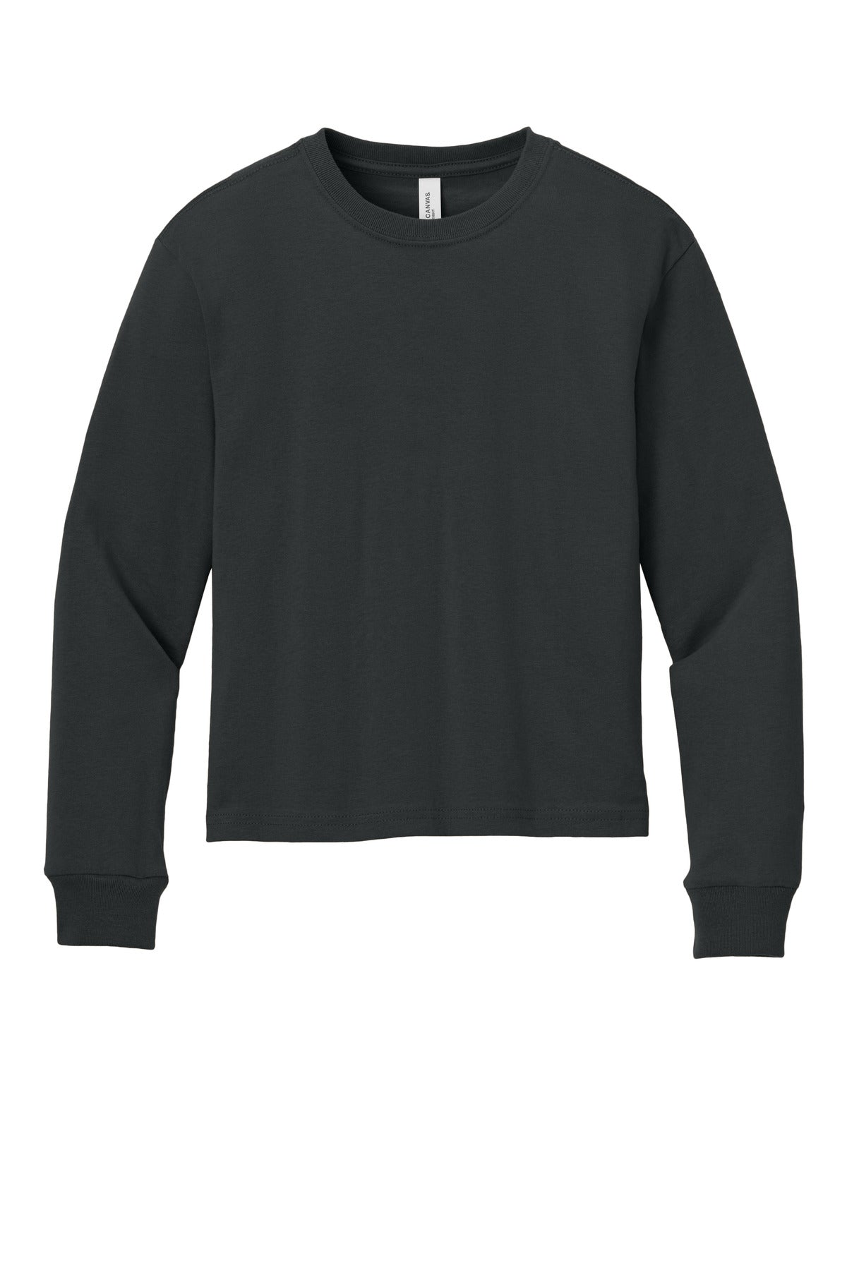 BELLA+CANVAS Youth 6-Ounce Heavyweight Long Sleeve Tee - Dark Grey