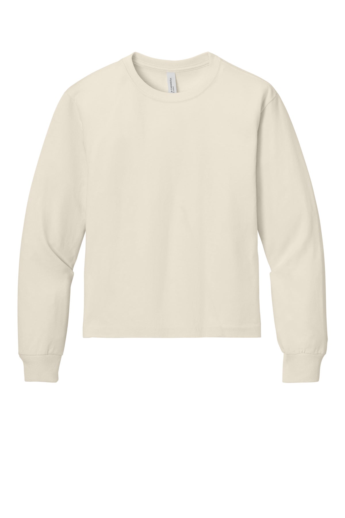 BELLA+CANVAS Youth 6-Ounce Heavyweight Long Sleeve Tee - Natural