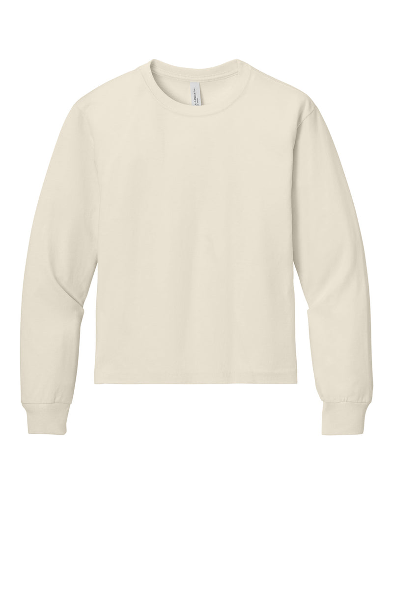 BELLA+CANVAS Youth 6-Ounce Heavyweight Long Sleeve Tee - Natural