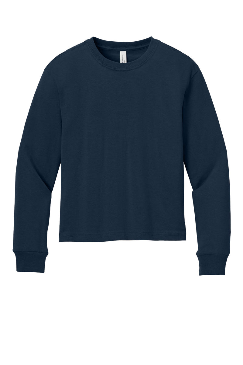 BELLA+CANVAS Youth 6-Ounce Heavyweight Long Sleeve Tee - Navy