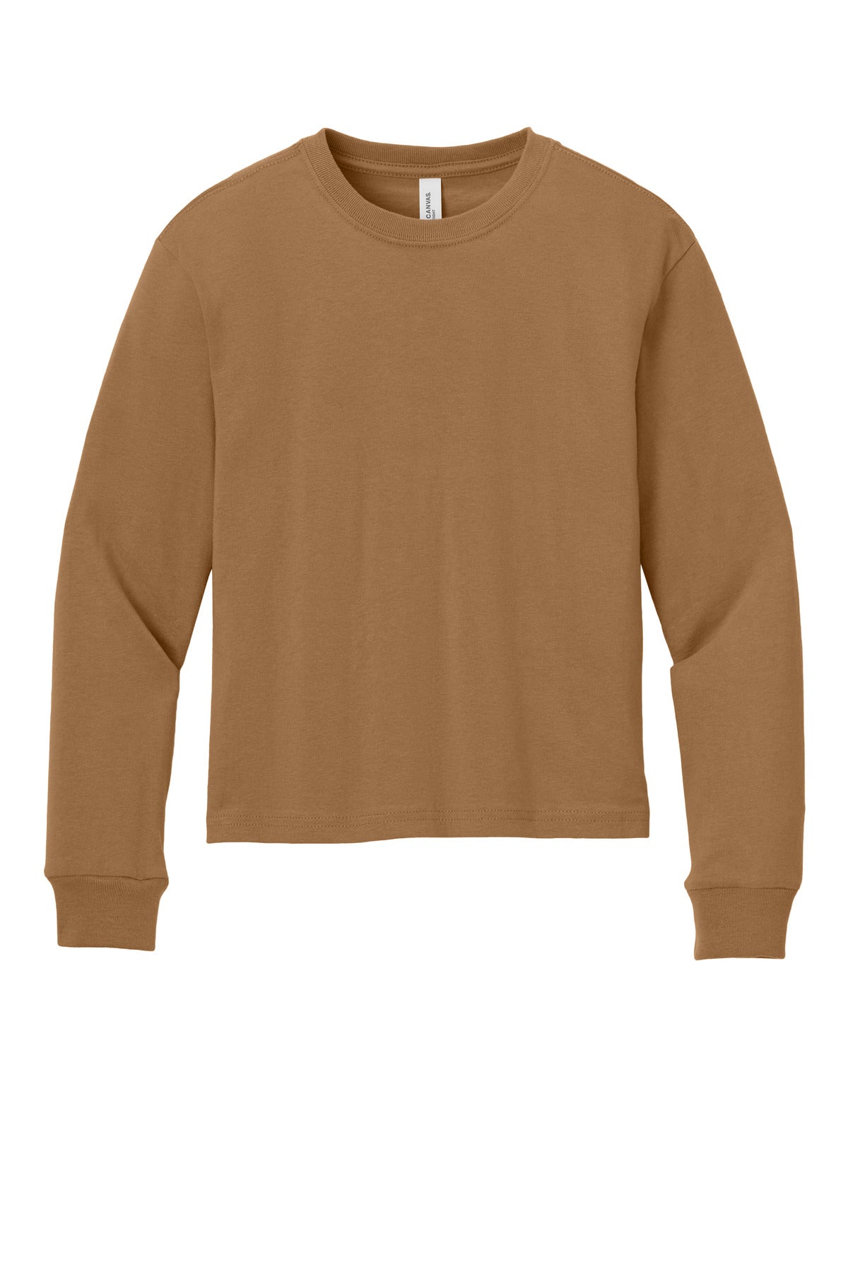 BELLA+CANVAS Youth 6-Ounce Heavyweight Long Sleeve Tee - Toast