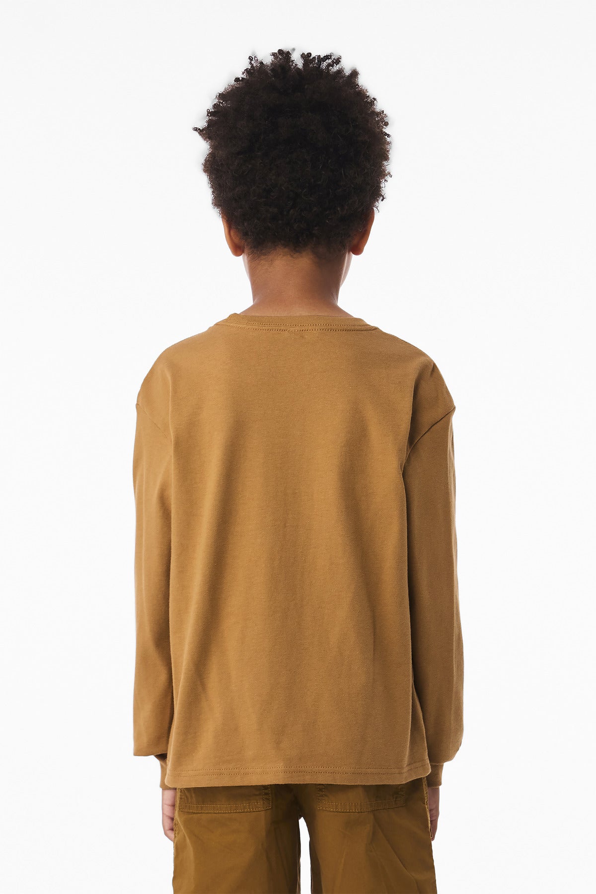 BELLA+CANVAS Youth 6-Ounce Heavyweight Long Sleeve Tee - Toast