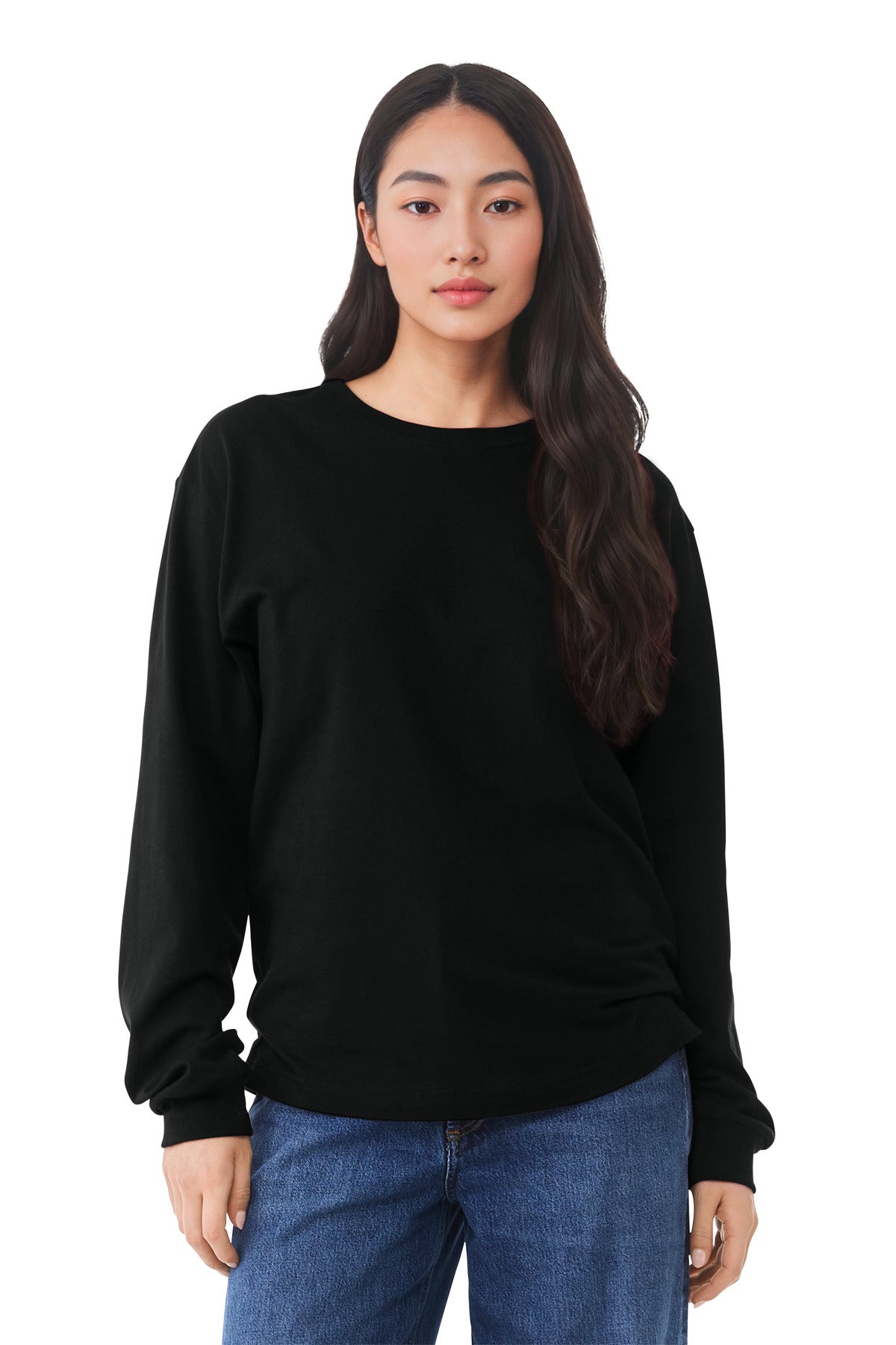 BELLA+CANVAS Unisex 6-Ounce Heavyweight Long Sleeve Tee - Black