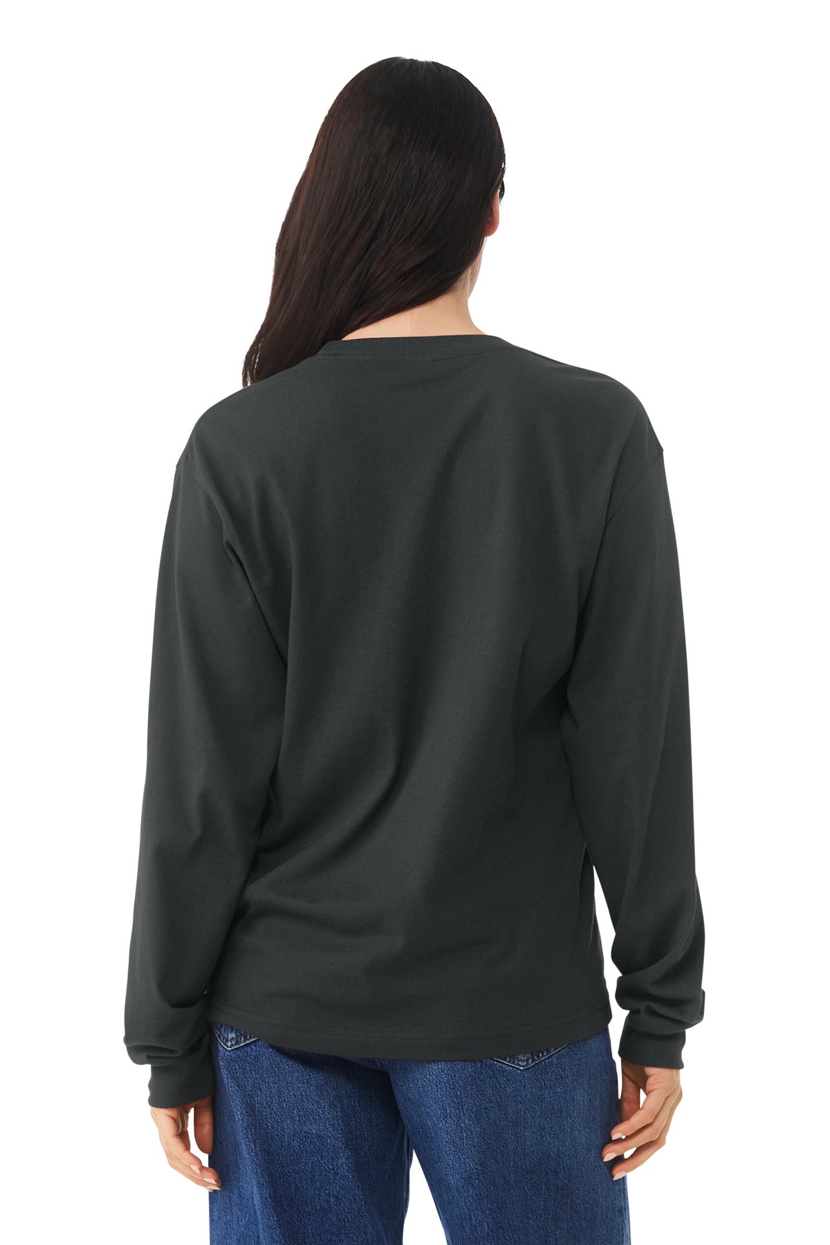 BELLA+CANVAS Unisex 6-Ounce Heavyweight Long Sleeve Tee - Dark Grey