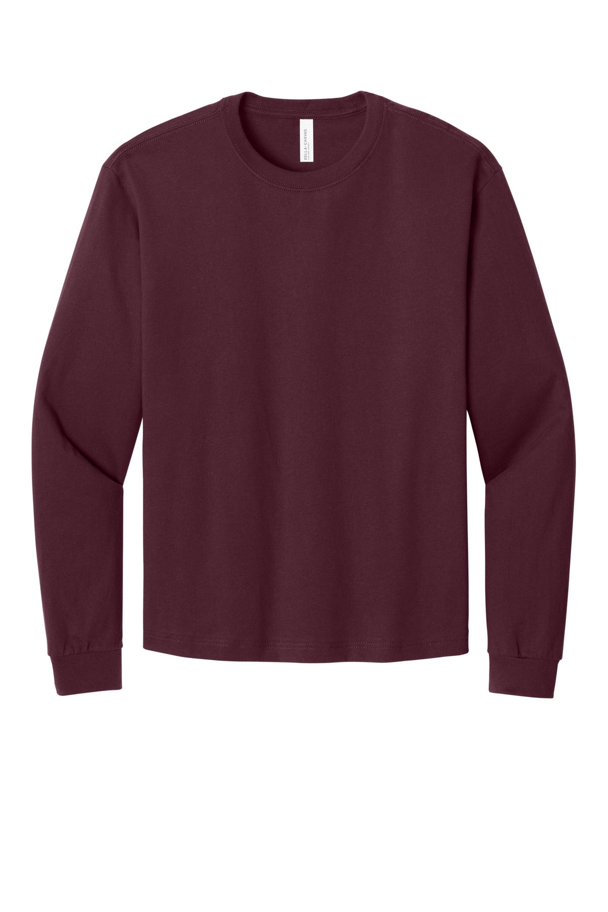 BELLA+CANVAS Unisex 6-Ounce Heavyweight Long Sleeve Tee - Maroon