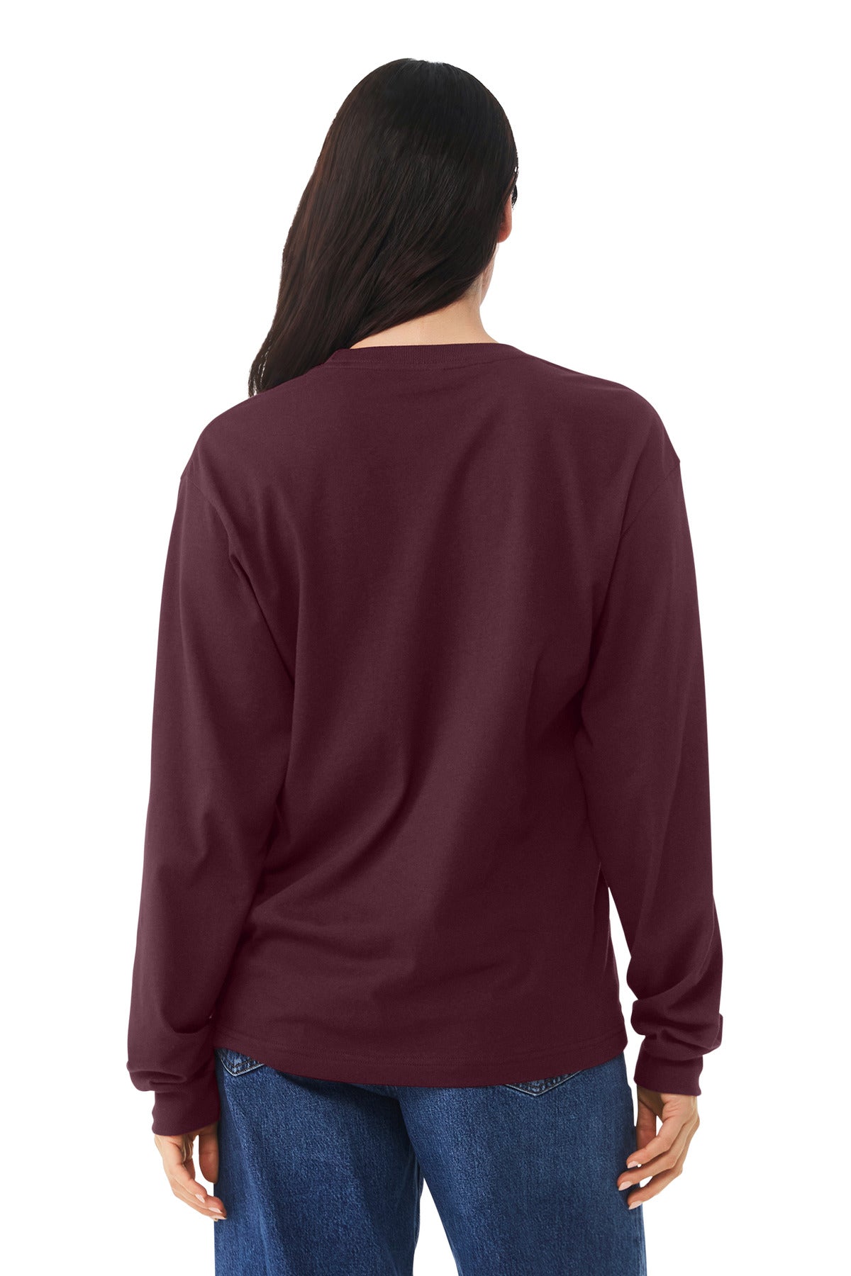 BELLA+CANVAS Unisex 6-Ounce Heavyweight Long Sleeve Tee - Maroon
