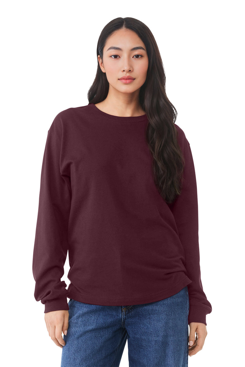 BELLA+CANVAS Unisex 6-Ounce Heavyweight Long Sleeve Tee - Maroon
