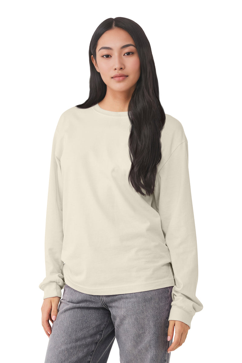 BELLA+CANVAS Unisex 6-Ounce Heavyweight Long Sleeve Tee - Natural