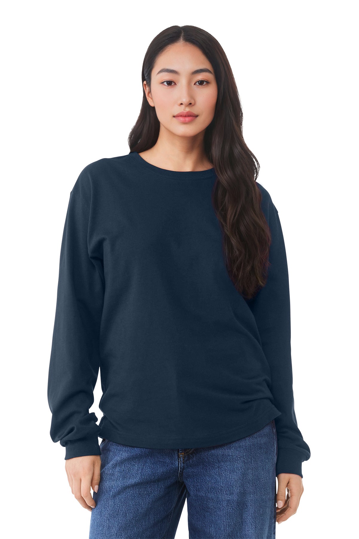 BELLA+CANVAS Unisex 6-Ounce Heavyweight Long Sleeve Tee - Navy