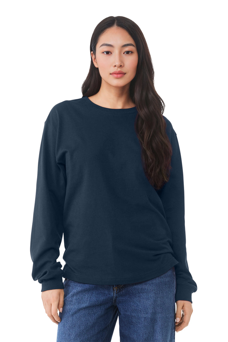 BELLA+CANVAS Unisex 6-Ounce Heavyweight Long Sleeve Tee - Navy