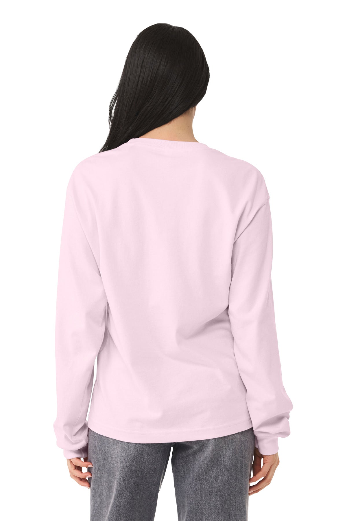 BELLA+CANVAS Unisex 6-Ounce Heavyweight Long Sleeve Tee - Soft Pink