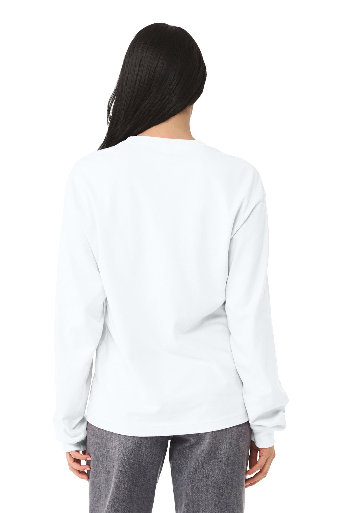 BELLA+CANVAS Unisex 6-Ounce Heavyweight Long Sleeve Tee - White