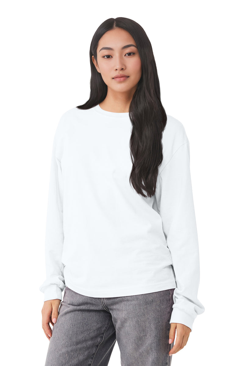 BELLA+CANVAS Unisex 6-Ounce Heavyweight Long Sleeve Tee - White