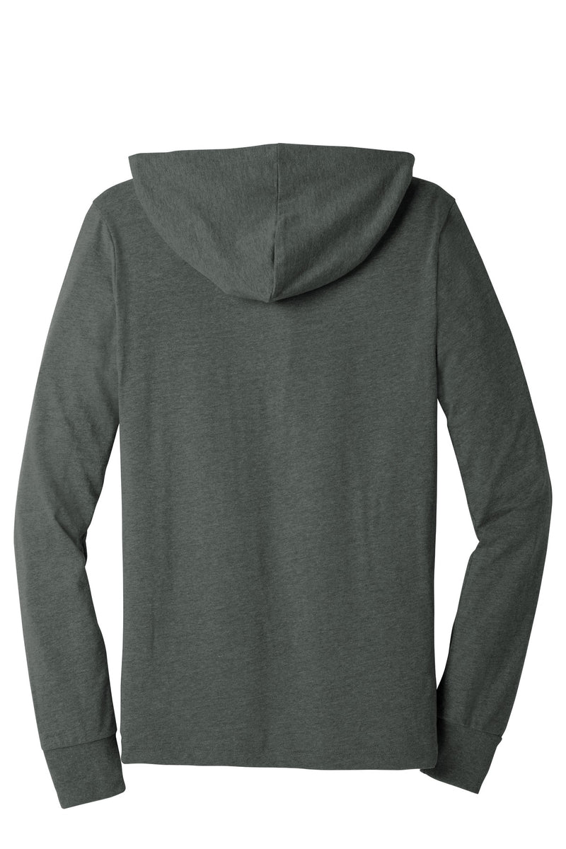 BELLA+CANVAS  Unisex Jersey Long Sleeve Hoodie - Deep Heather