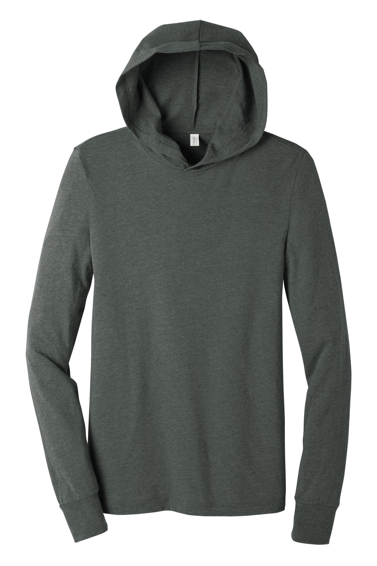 BELLA+CANVAS  Unisex Jersey Long Sleeve Hoodie - Deep Heather