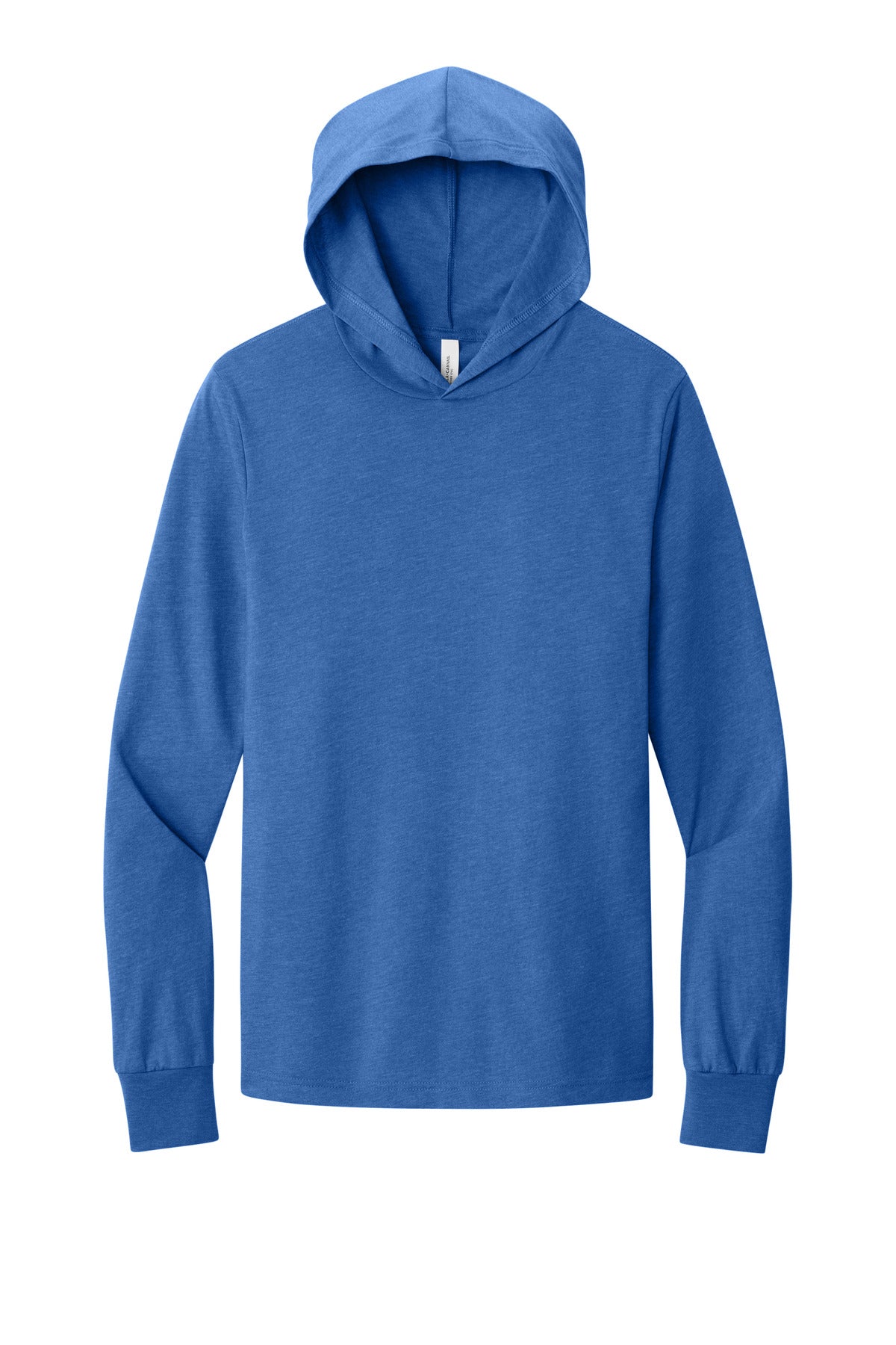 BELLA+CANVAS  Unisex Jersey Long Sleeve Hoodie - Heather True Royal