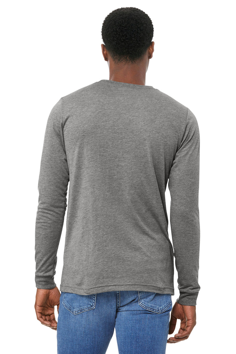 BELLA+CANVAS Unisex Triblend Long Sleeve Tee - Athletic Grey Triblend